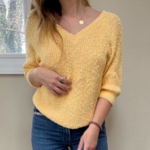 Vintage Butter Yellow Landmark Sweater